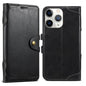 For iPhone 11 Pro Max Suteni Q-03 Oil Wax Magnetic Clasp Leather Phone Case(Black)