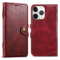 For iPhone 11 Pro Max Suteni Q-03 Oil Wax Magnetic Clasp Leather Phone Case(Red)