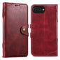 Pour iPhone 8 Plus / 7 Plus Suteni Q-03 Étui de téléphone en cuir avec fermoir magnétique (rouge)