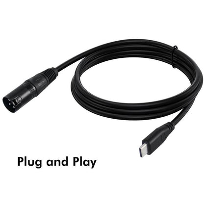 Type-C Male to XLR Female JUNSUNMAY Microphone Phone Audio Adapter Cable, Length: 1m