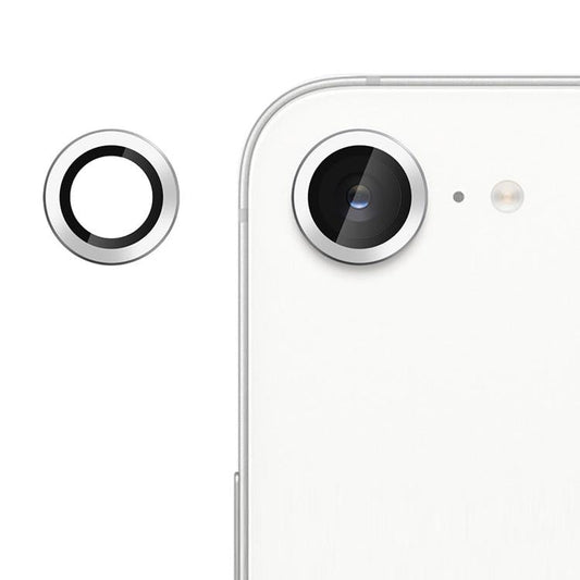 For iPhone 16e Kalebol No Flicker Ultra-Thin Individual Camera Lens Tempered Glass Film(Silver)