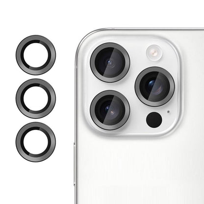 For iPhone 14 Pro Max Kalebol No Flicker Ultra-Thin Individual Camera Lens Tempered Glass Film(Black)