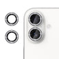 Pour iPhone 16 Kalebol Protecteur d'Objectif de Caméra Individuel Anneau Diamant (Noir)