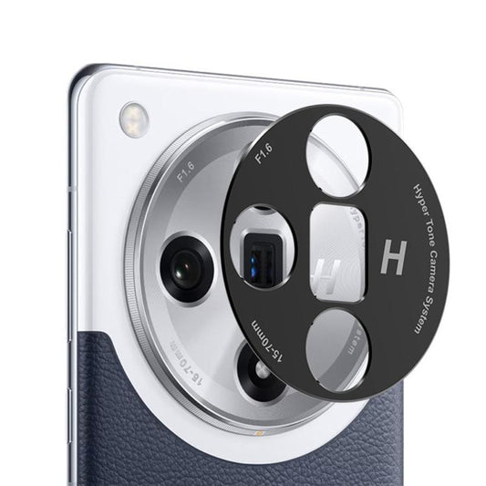 For OPPO Find X7 Kalebol Black Metal Hollow Lens Protection Ring