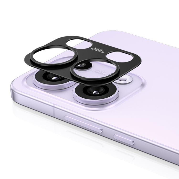 For OPPO Reno13 Pro 5G Kalebol Black Metal Hollow Lens Protection Ring