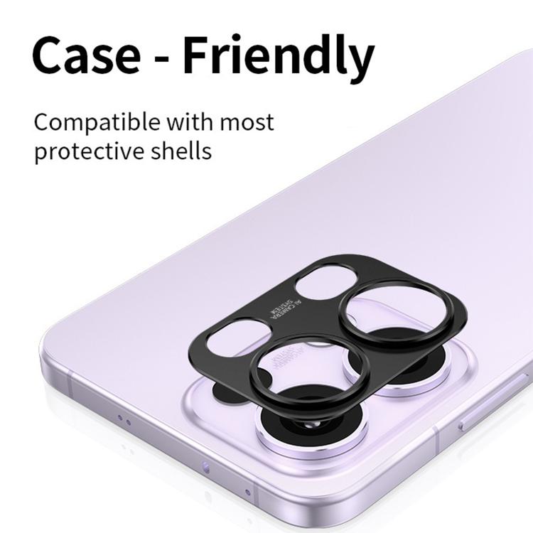 For OPPO Reno13 Pro 5G Kalebol Black Metal Hollow Lens Protection Ring