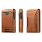 The Suteni oil wax pattern button automatically pops out the veneered printed card box(Brown)