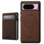 For Google Pixel 10 Suteni H19 Litchi Grain 2-in-1 Removable Card Box Back Phone Case(Brown)