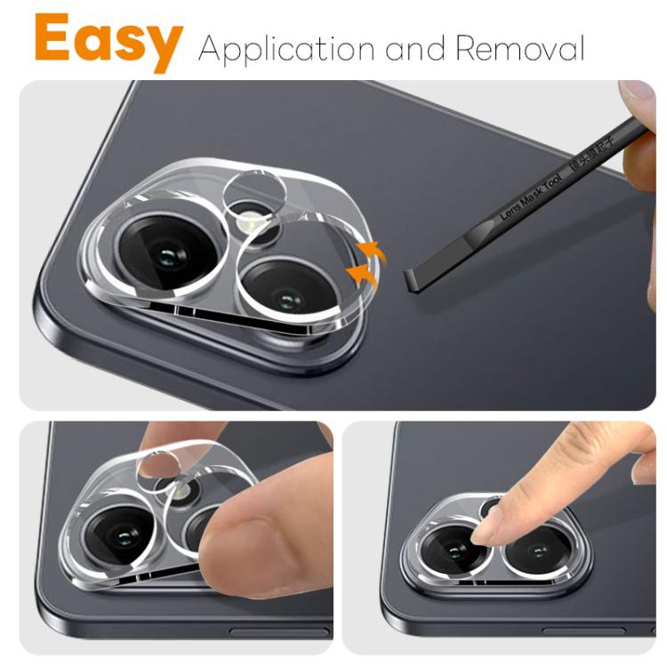 For Honor 400 Global 156.5mm NORTHJO Camera Lens Protector 3D HD Tempered Glass Film(Clear)