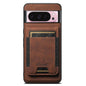 For Google Pixel 10 Suteni H17 Litchi Texture Leather Magnetic Detachable Wallet Phone Case(Brown)
