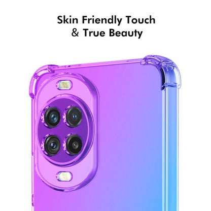 For Huawei nova 14 Pro ENKAY Hat-Prince Gradient Airbag TPU Phone Case(Purple Gold)