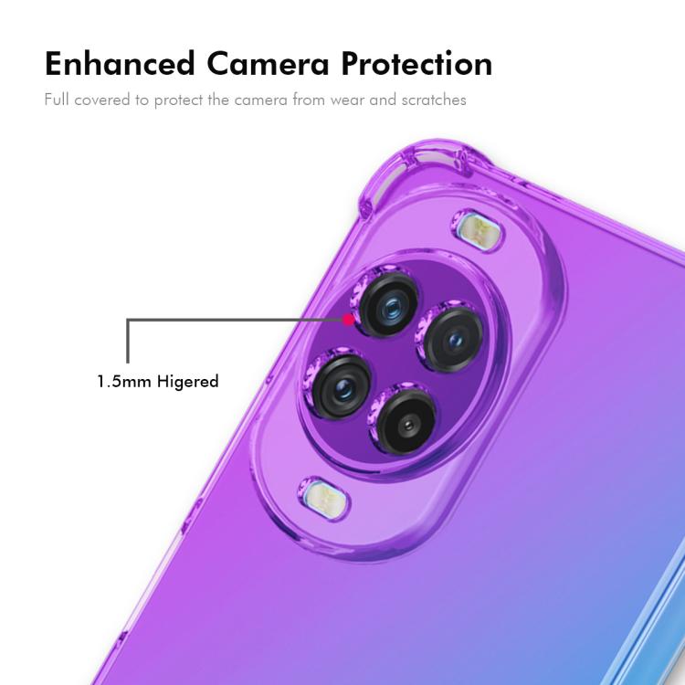 For Huawei nova 14 Pro ENKAY Hat-Prince Gradient Airbag TPU Phone Case(Blue Pink)