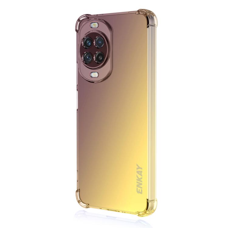 For Huawei nova 14 ENKAY Hat-Prince Gradient Airbag TPU Phone Case(Purple Gold)