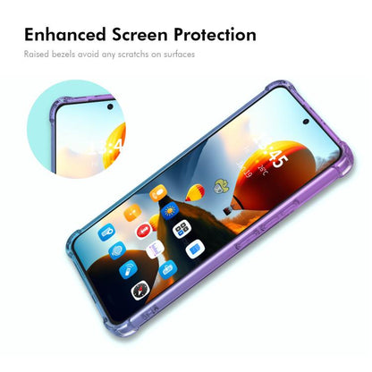 For Huawei nova 14 ENKAY Hat-Prince Gradient Airbag TPU Phone Case(Purple Gold)