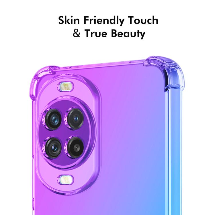 For Huawei nova 14 ENKAY Hat-Prince Gradient Airbag TPU Phone Case(Purple Gold)