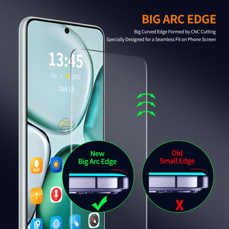 Film en verre trempé en aluminium-silicium For Honor GT Pro ENKAY de 0,18 mm, compatible avec le déverrouillage par empreinte digitale ultrasonique