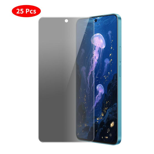 For Honor 400 5G Global 156.5mm JUNSUNMAY 25pcs Privacy Screen Protector Tempered Glass Film