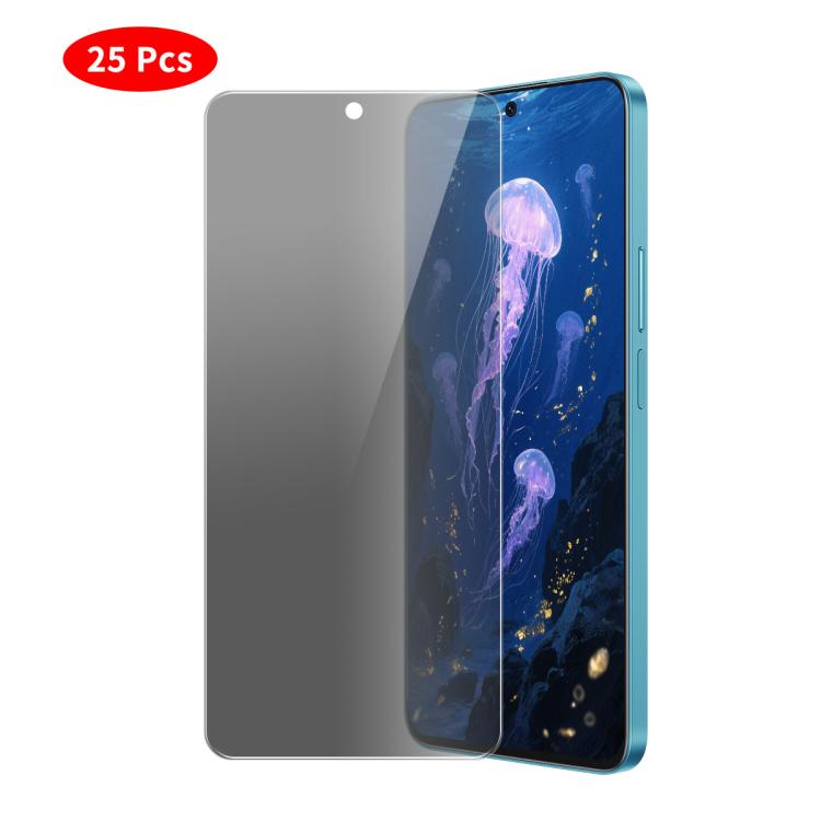 For Honor X7c 4G JUNSUNMAY 25pcs Privacy Screen Protector Tempered Glass Film