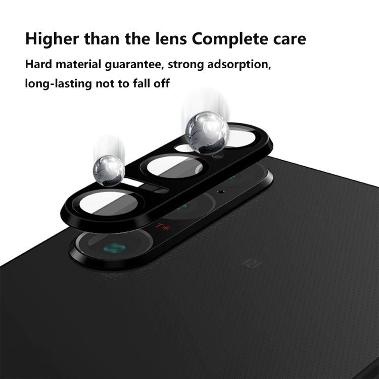For Sony Xperia 1 VI Kalebol Eagle Eye One Piece Full-Coverage Metal Lens Ring Film(Silver)
