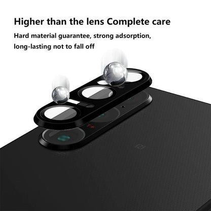 For Sony Xperia 1 VI Kalebol Eagle Eye One Piece Full-Coverage Metal Lens Ring Film(Color Titanium)
