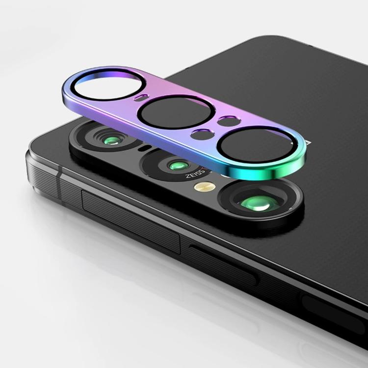 Pour Sony Xperia 1 VII Kalebol Eagle Eye, film de protection en métal pour objectif, pleine couverture (titane coloré)