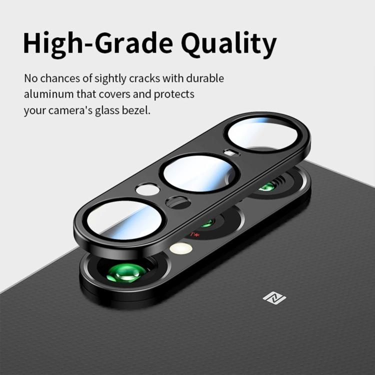 Pour Sony Xperia 1 VII Kalebol Eagle Eye, film de protection en métal pour objectif, pleine couverture (titane coloré)