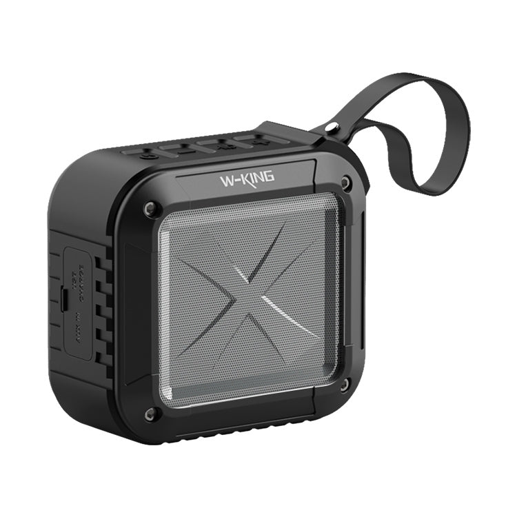 Haut-parleur de vélo Bluetooth étanche sans fil mini W-KING S7 avec TF/FM/AUX/NFC (noir)