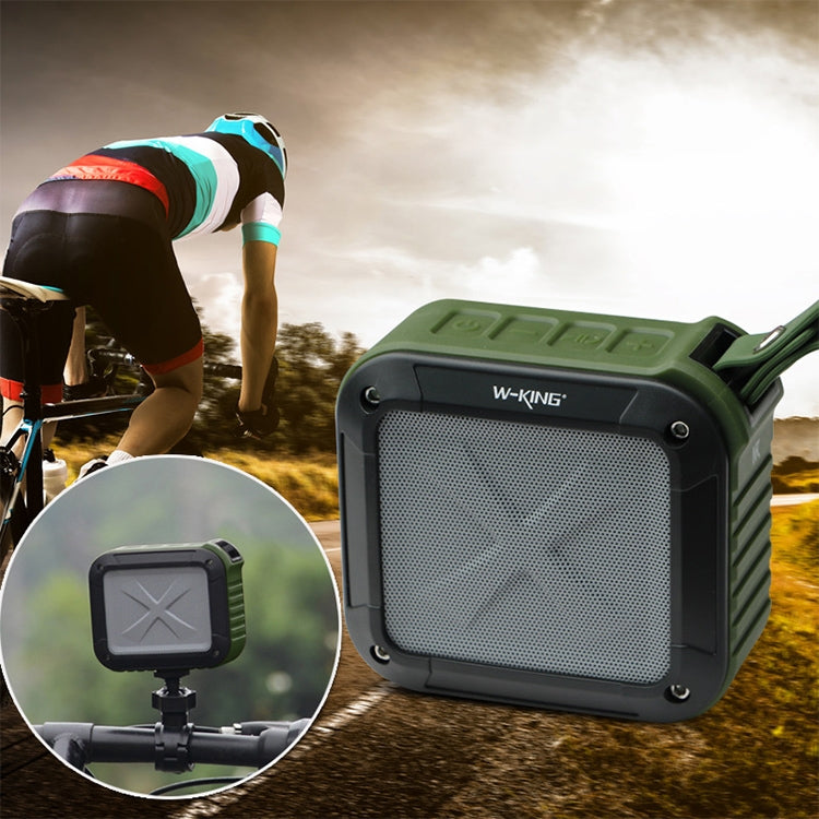 Haut-parleur de vélo Bluetooth étanche sans fil mini W-KING S7 avec TF/FM/AUX/NFC (noir)