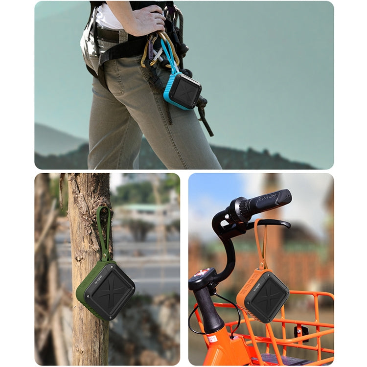 Haut-parleur de vélo Bluetooth étanche sans fil mini W-KING S7 avec TF/FM/AUX/NFC (noir)