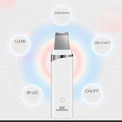 K-SKIN KD-8023 Nettoyant Pores Ultrasonique Anti-points noirs et Acné Soin du Visage Exfoliant pour la Peau