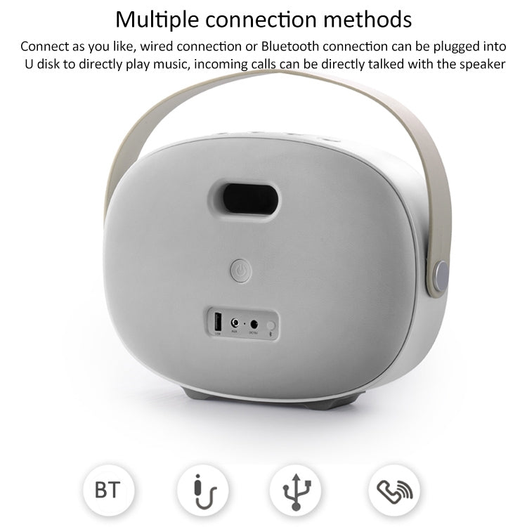 Haut-parleur W-KING T8 HIFI 30 W haute puissance portable Bluetooth sans fil avec radio FM pour haut-parleur Bluetooth mobile (gris argenté)