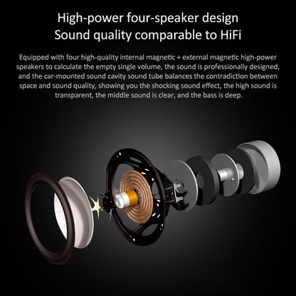 Haut-parleur W-KING T8 HIFI 30 W haute puissance portable Bluetooth sans fil avec radio FM pour haut-parleur Bluetooth mobile (gris argenté)