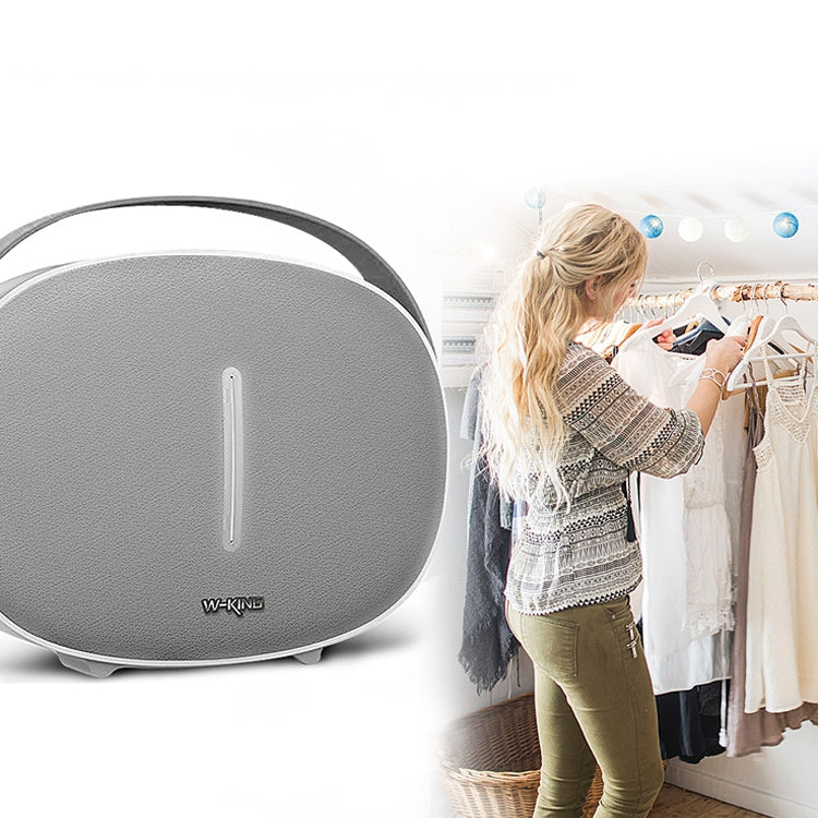 Haut-parleur W-KING T8 HIFI 30 W haute puissance portable Bluetooth sans fil avec radio FM pour haut-parleur Bluetooth mobile (gris argenté)