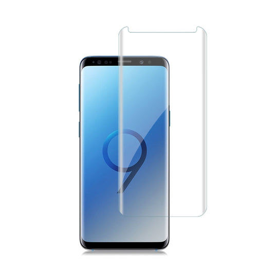mocolo 9H 3D Film de Protection d'Écran UV Compatible avec Coque pour Galaxy S9+
