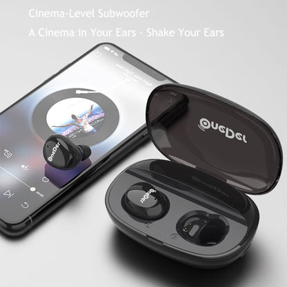 OneDer W12 Wireless Earphone with Waterproof IPX5 HD Stereo Sound TWS Bluetooth Earphone(Orange)