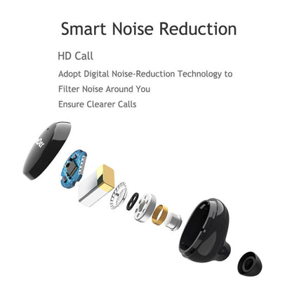 OneDer W12 Wireless Earphone with Waterproof IPX5 HD Stereo Sound TWS Bluetooth Earphone(Orange)