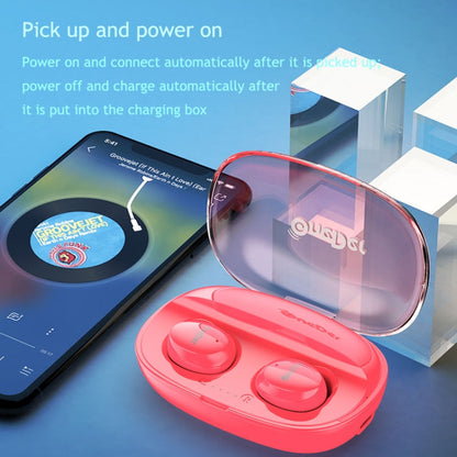 OneDer W12 Wireless Earphone with Waterproof IPX5 HD Stereo Sound TWS Bluetooth Earphone(Orange)