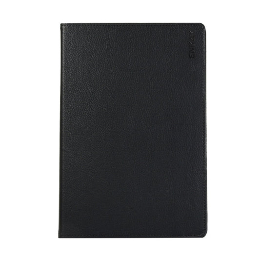 Coque en cuir texturé Lichi ENKAY rotative à 360 degrés avec support pour Samsung Galaxy Tab S6 10.5 T860 / T865 (Noir)