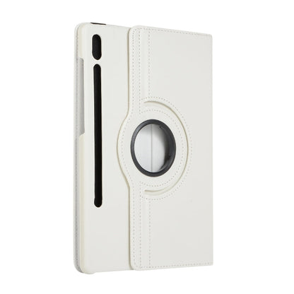 Étui en cuir ENKAY 360 degrés avec texture Litchi et support pour Samsung Galaxy Tab S6 10.5 T860 / T865 (blanc)