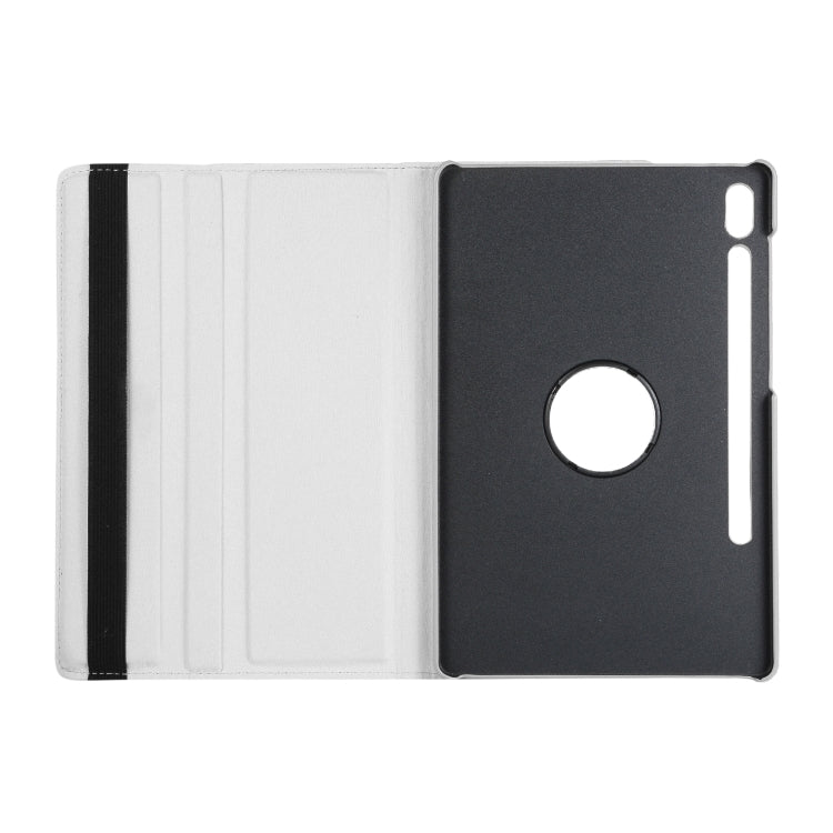 Étui en cuir ENKAY 360 degrés avec texture Litchi et support pour Samsung Galaxy Tab S6 10.5 T860 / T865 (blanc)