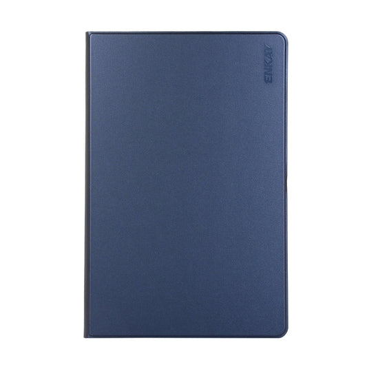 Étui à rabat horizontal en cuir PU ENKAY avec support pour Galaxy Tab S6 10.5 T860 / T865 (Bleu foncé)