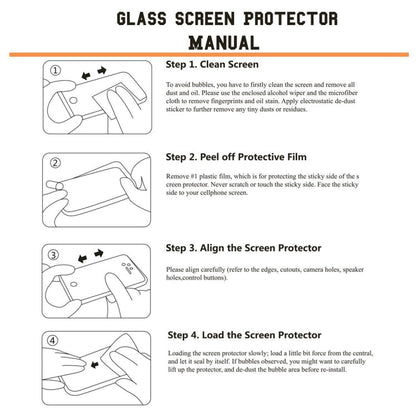 10 PCS ENKAY Hat-prince 0.26mm 9H 2.5D Curved Edge Tempered Glass Film for Galaxy A10s