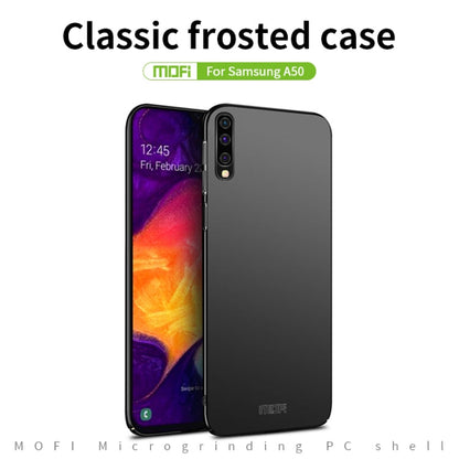 Pour Galaxy A50 MOFI Coque rigide ultra-mince en PC givré (or)