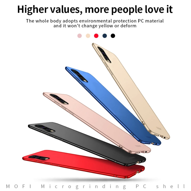 Pour Galaxy A50 MOFI Coque rigide ultra-mince en PC givré (or)