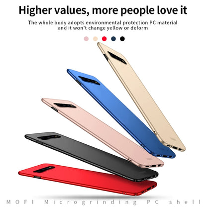 For Galaxy S10 MOFI Frosted PC Ultra-thin Hard Case(Black)