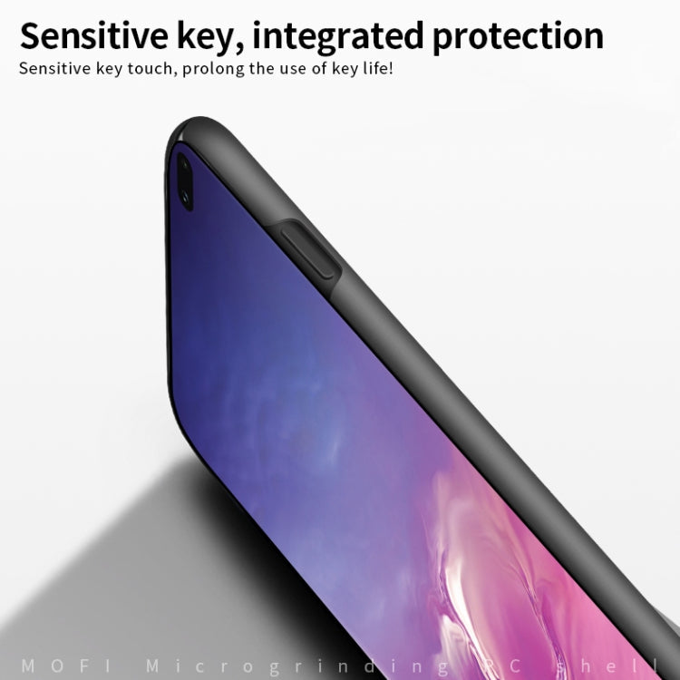 For Galaxy S10 MOFI Frosted PC Ultra-thin Hard Case(Black)