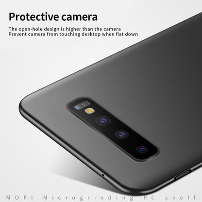For Galaxy S10 MOFI Frosted PC Ultra-thin Hard Case(Black)