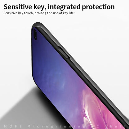 For Galaxy S10+ MOFI Frosted PC Ultra-thin Hard Case(Black)