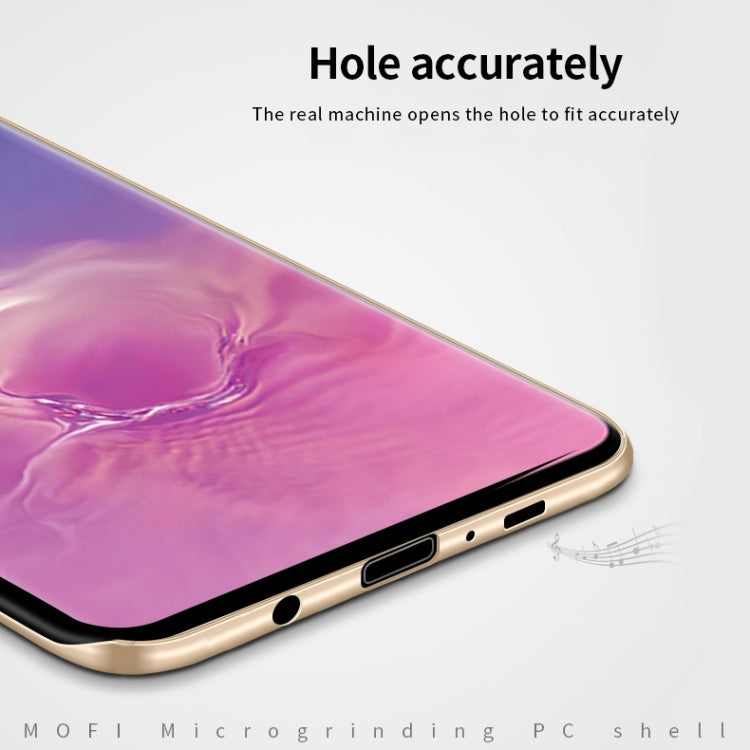 For Galaxy S10+ MOFI Frosted PC Ultra-thin Hard Case(Black)