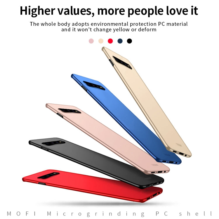 For Galaxy S10+ MOFI Frosted PC Ultra-thin Hard Case(Blue)